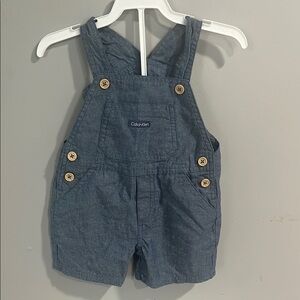 Calvin Klein Blue Overalls with Adjustable Straps